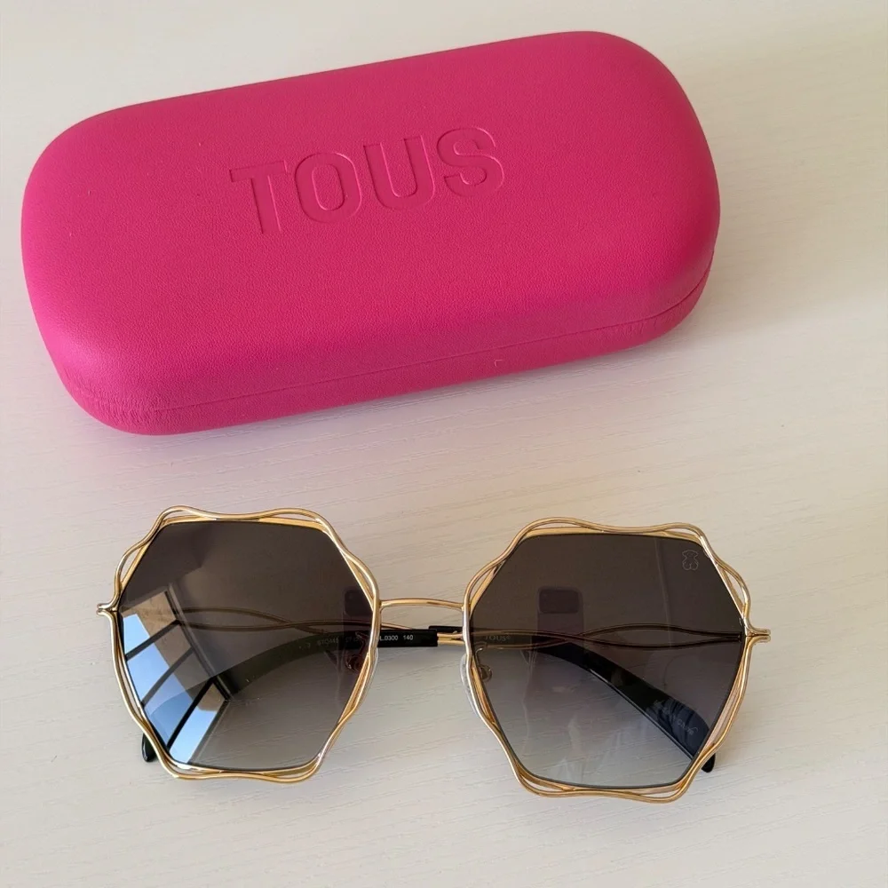 New, Tous STO445 0300, Gold Frame, Authentic